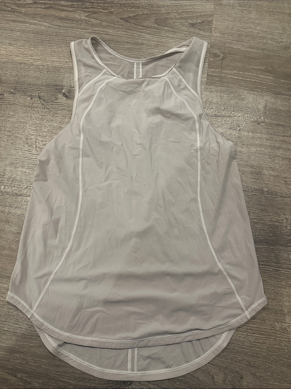 Lululemon Light Gray Performance Tank Top